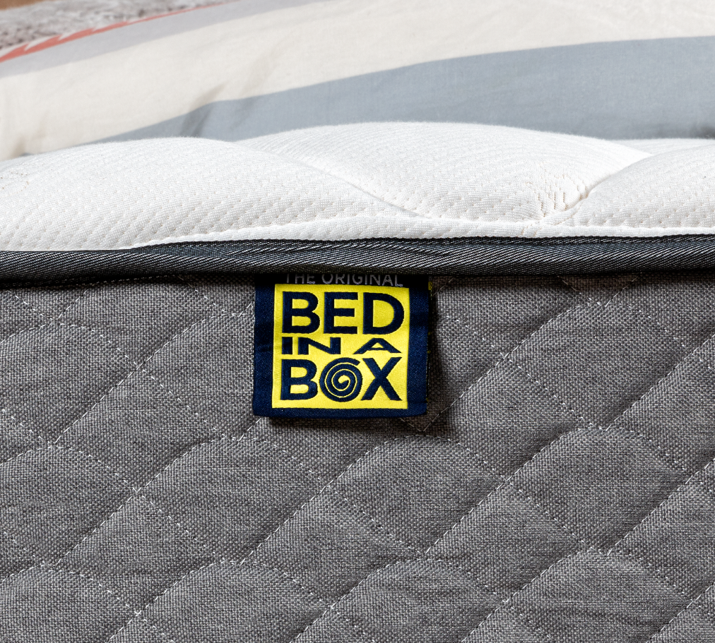 Original Bed in a Box hybrid mattress featuring pocket springs and breathable foam, designed for optimal comfort and support